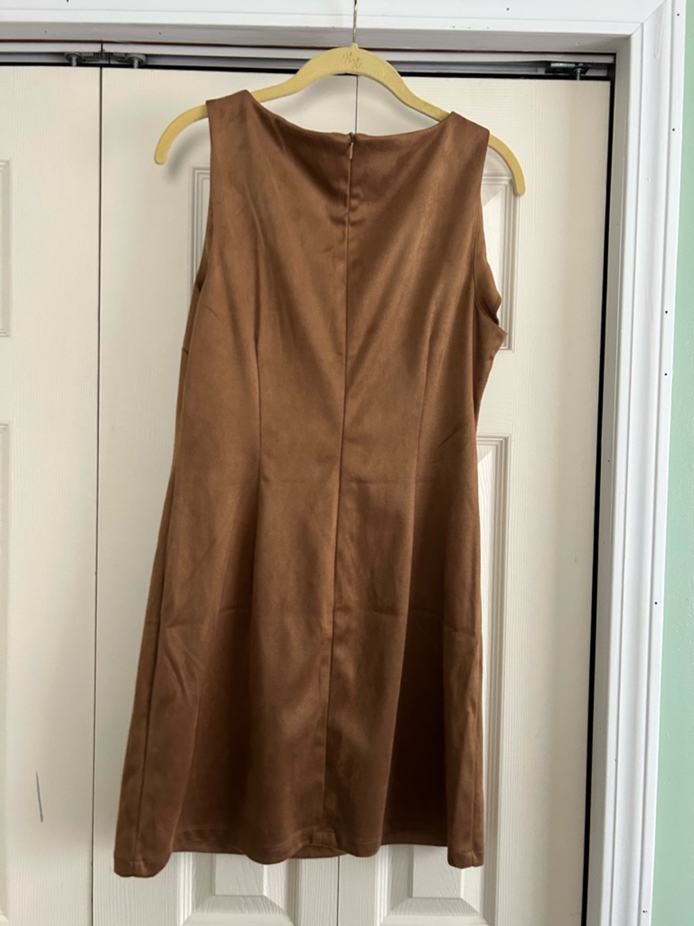 Sincerely Jules Sleeveless A-Line Midi Dress in Warm Brown